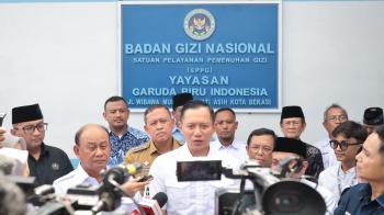 AHY Resmikan Dapur Makan Bergizi Gratis di Kota Bekasi